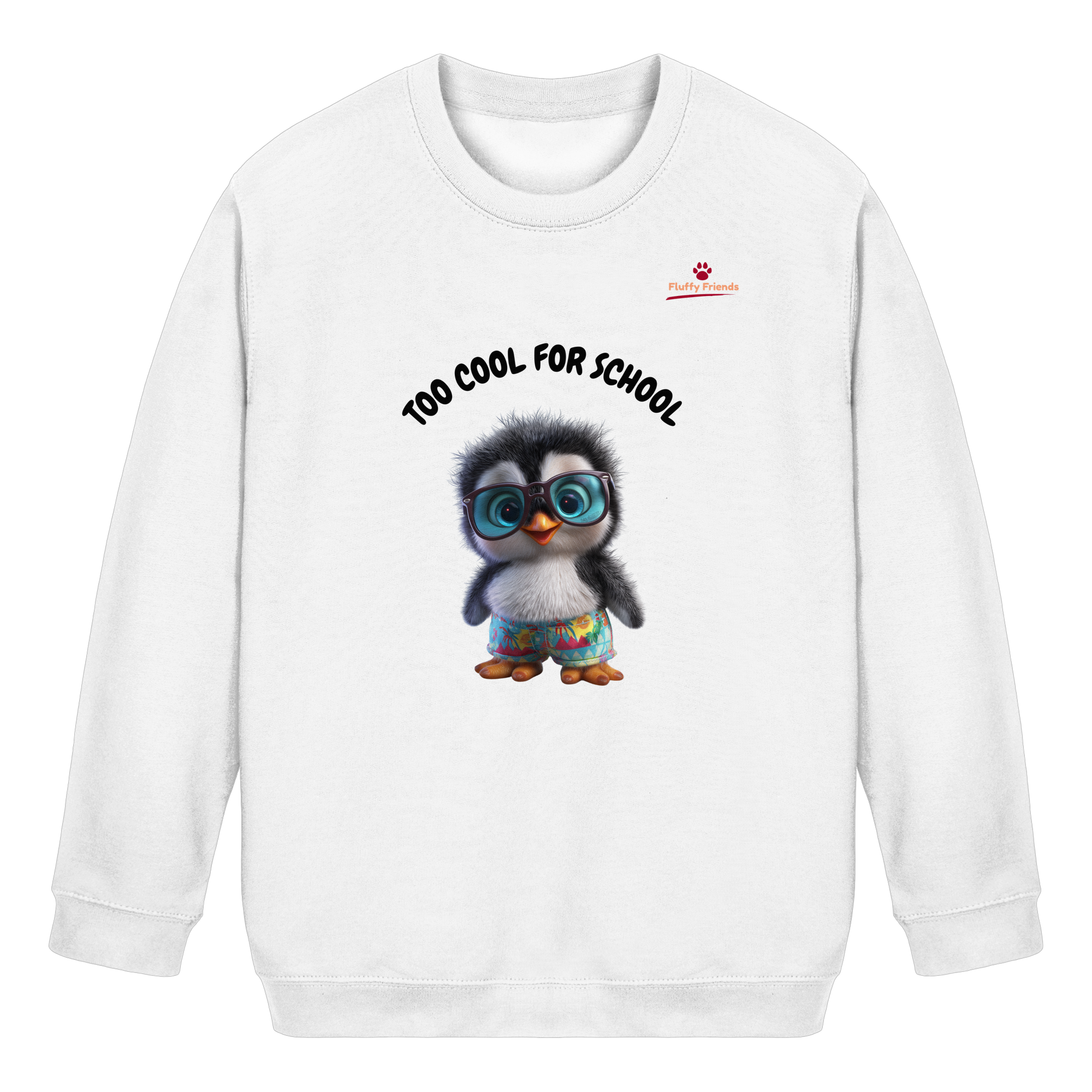 TOO COOL FOR SCHOOL – Pinguin  - Kids Basic Sweatshirt