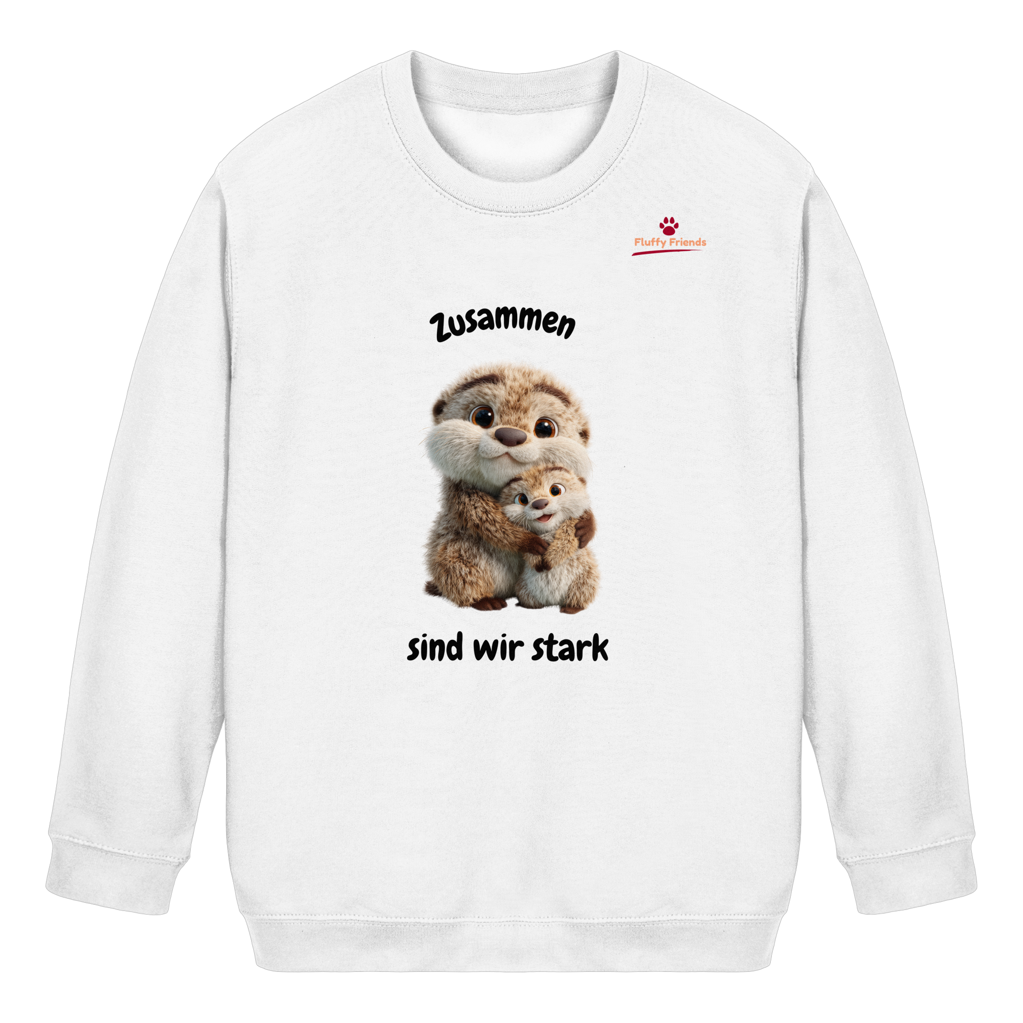 Zusammen sind wir stark - Otter - Kids Basic Sweatshirt