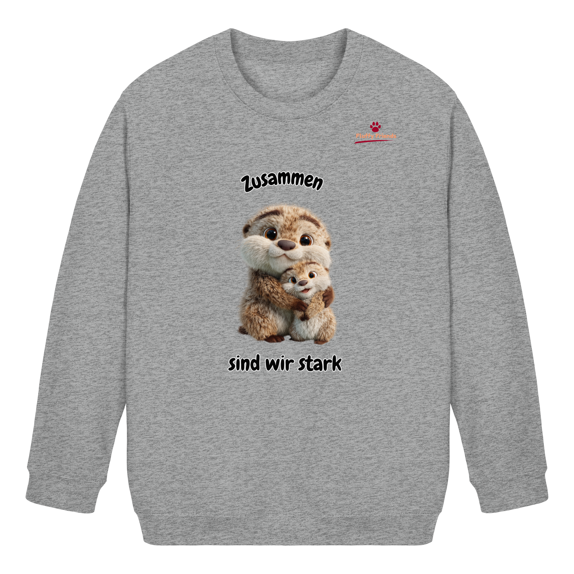 Zusammen sind wir stark - Otter - Kids Basic Sweatshirt