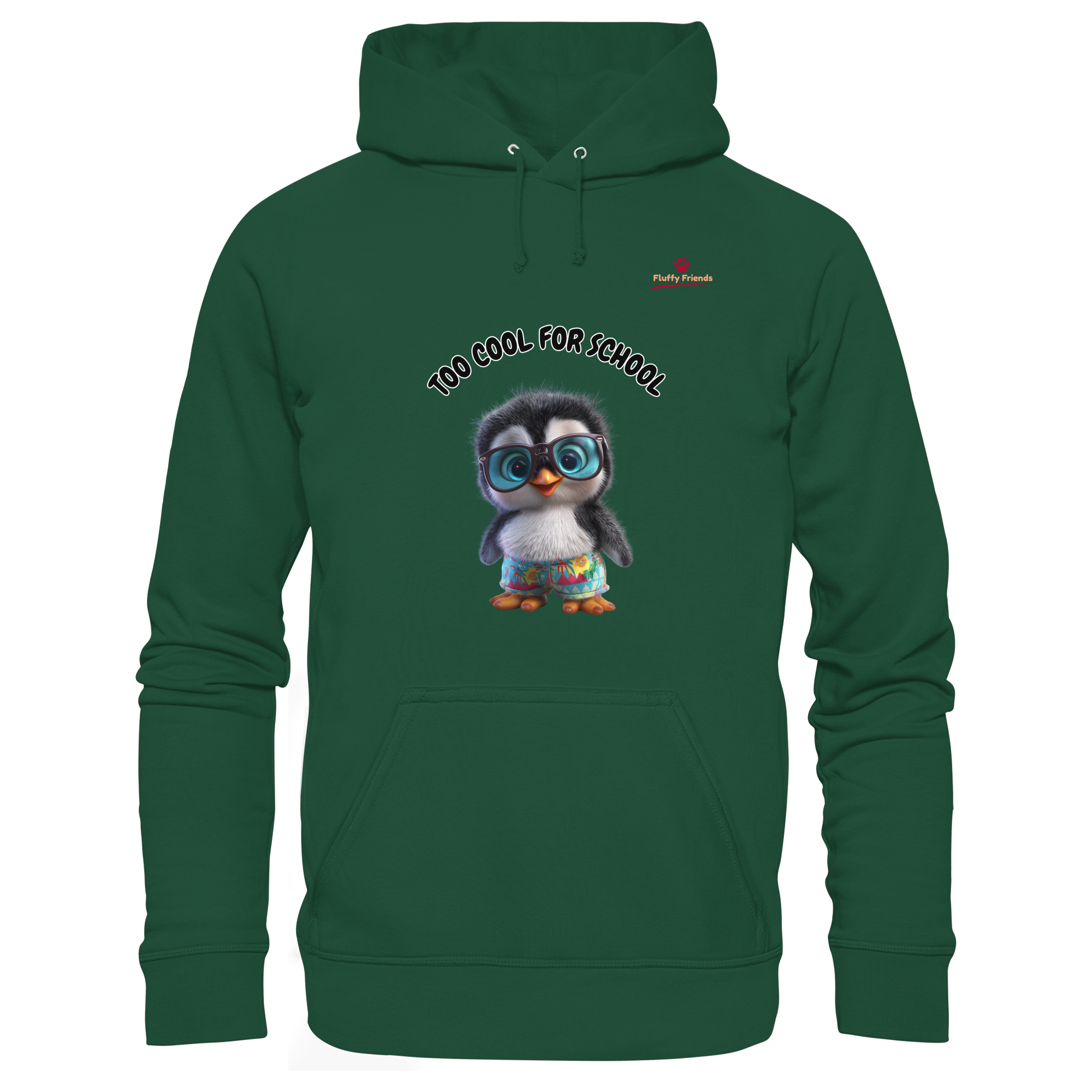 TOO COOL FOR SCHOOL – Pinguin  - Kids Premium Hoodie