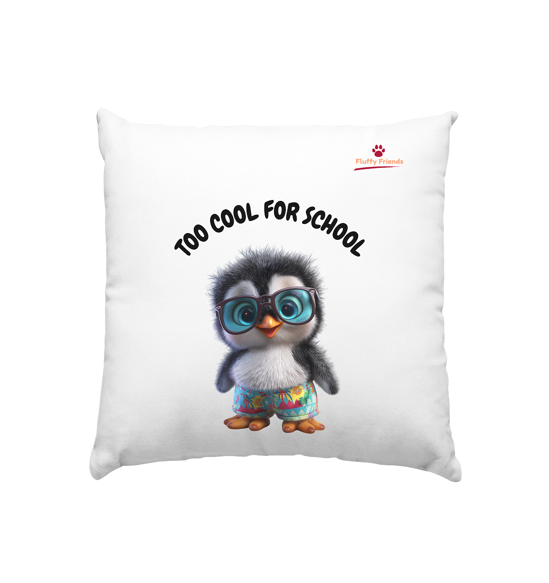 TOO COOL FOR SCHOOL – Pinguin  - Kissen 40x40cm
