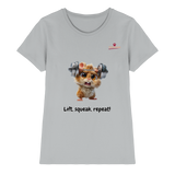 Lift, squeak, repeat! – Hamster  - Ladies Premium Shirt