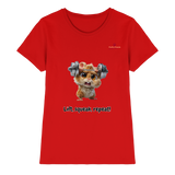 Lift, squeak, repeat! – Hamster  - Ladies Premium Shirt