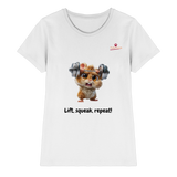 Lift, squeak, repeat! – Hamster  - Ladies Premium Shirt