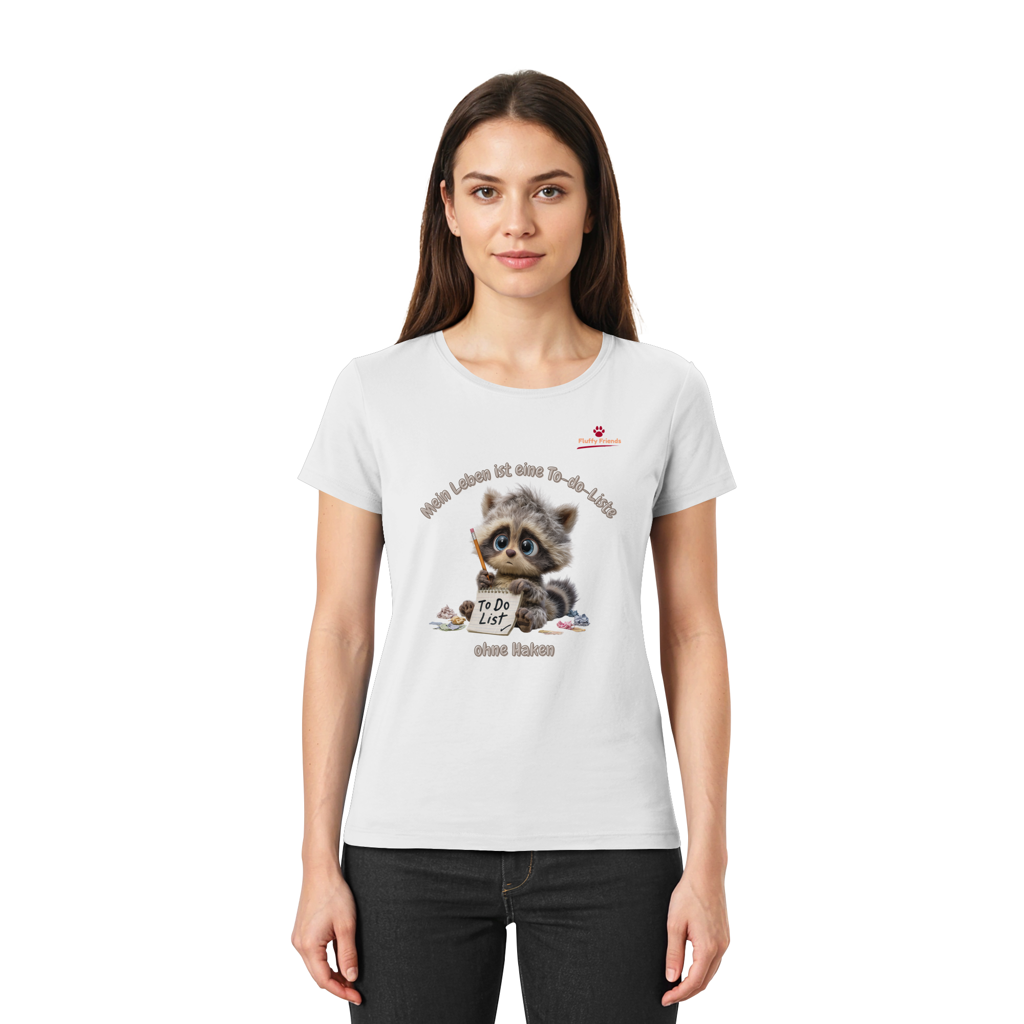 Mein Leben ist eine To-do-Liste - Waschbär - Ladies Premium Shirt