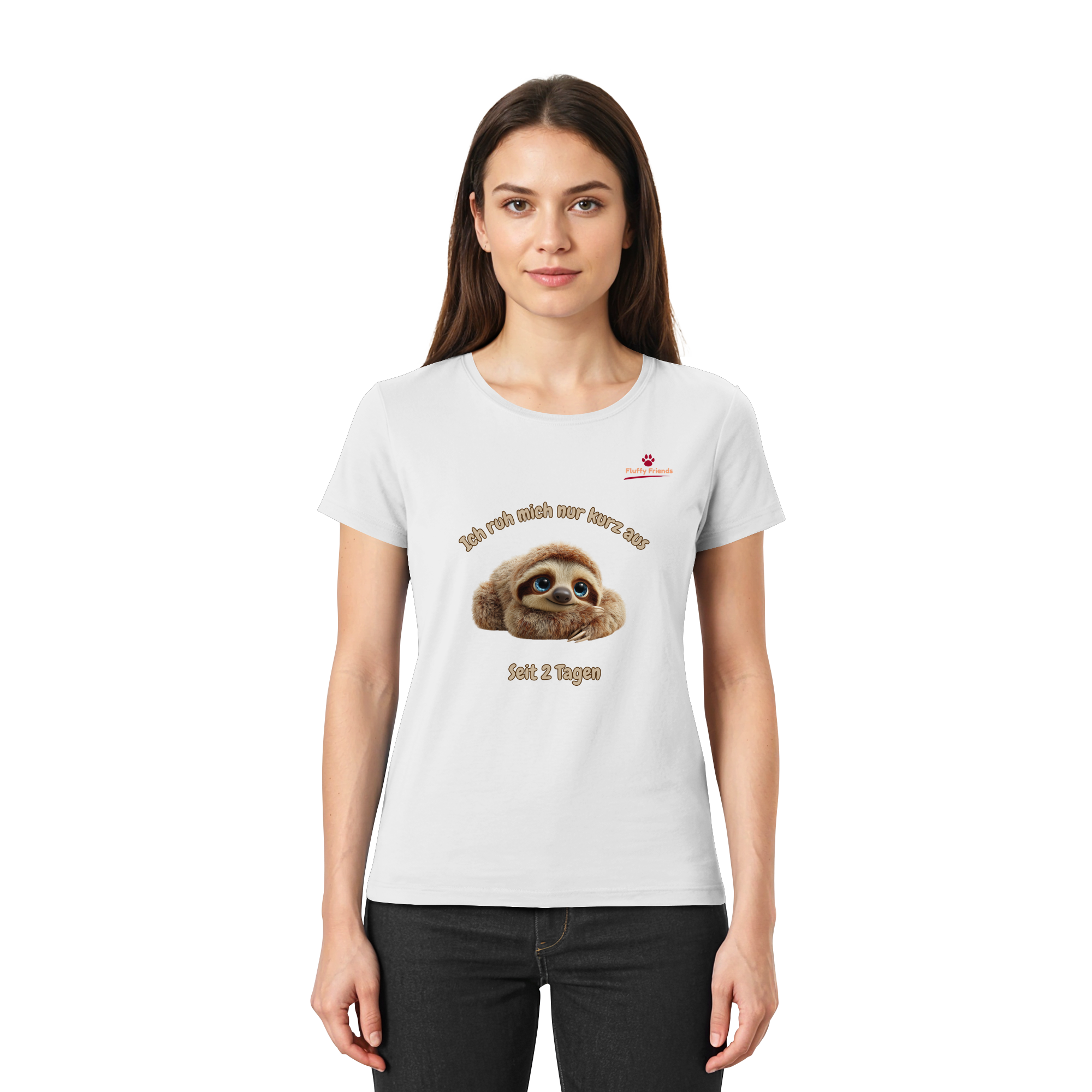 Ich ruh mich nur kurz aus – Faultier - Ladies Premium Shirt