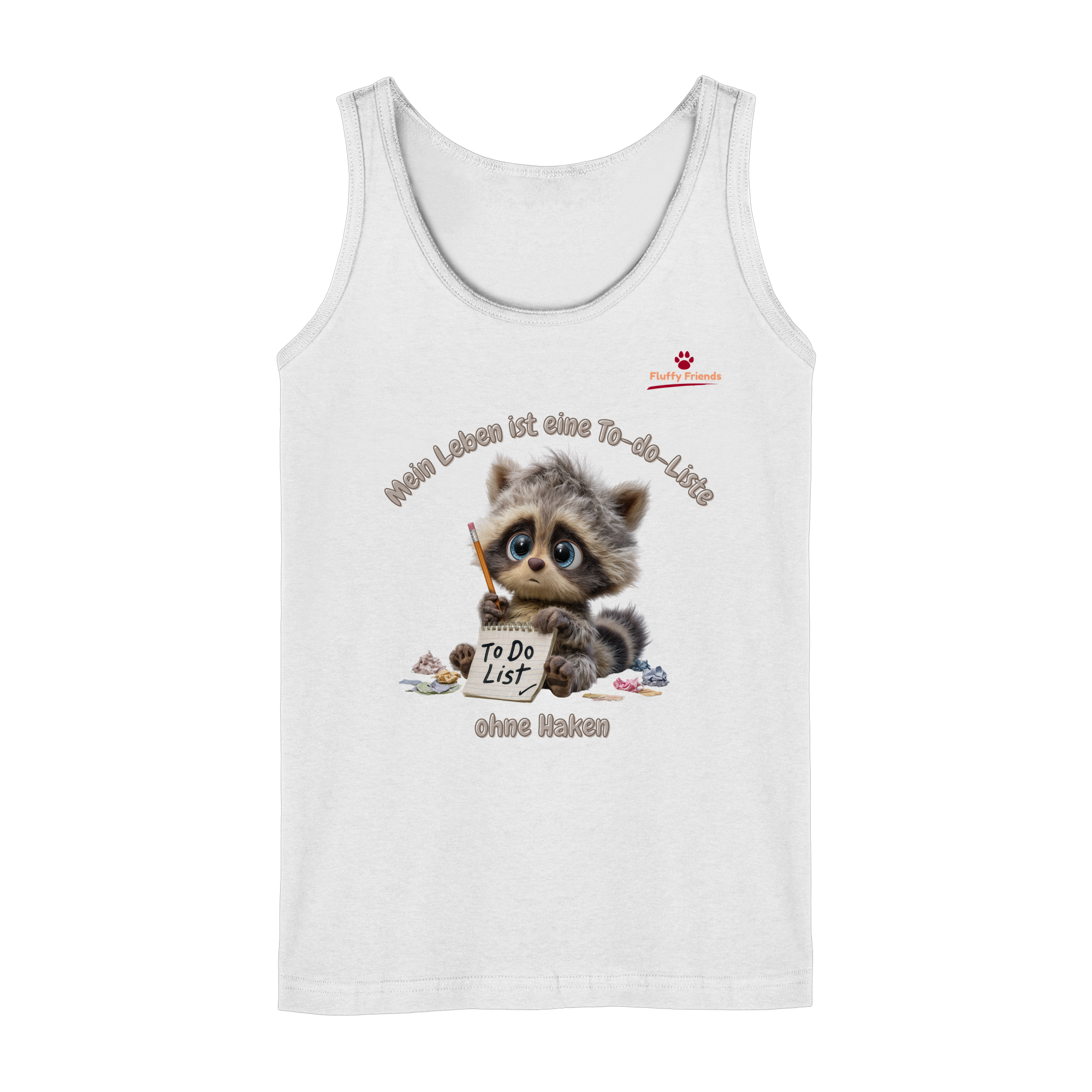 Mein Leben ist eine To-do-Liste - Waschbär - Ladies Tank-Top