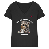 Mein Leben ist eine To-do-Liste - Waschbär - Ladies V-Neck Shirt
