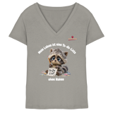 Mein Leben ist eine To-do-Liste - Waschbär - Ladies V-Neck Shirt