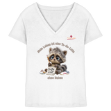 Mein Leben ist eine To-do-Liste - Waschbär - Ladies V-Neck Shirt