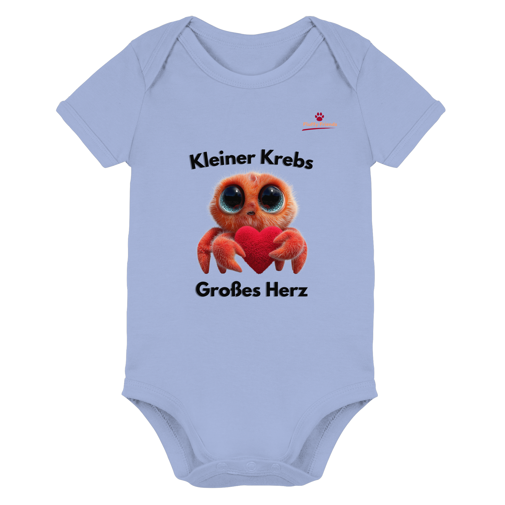 Kleiner Krebs - Großes Herz - Organic Baby Bodysuit