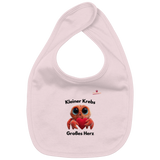 Kleiner Krebs - Großes Herz - Organic Baby-Lätzchen