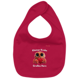 Kleiner Krebs - Großes Herz - Organic Baby-Lätzchen