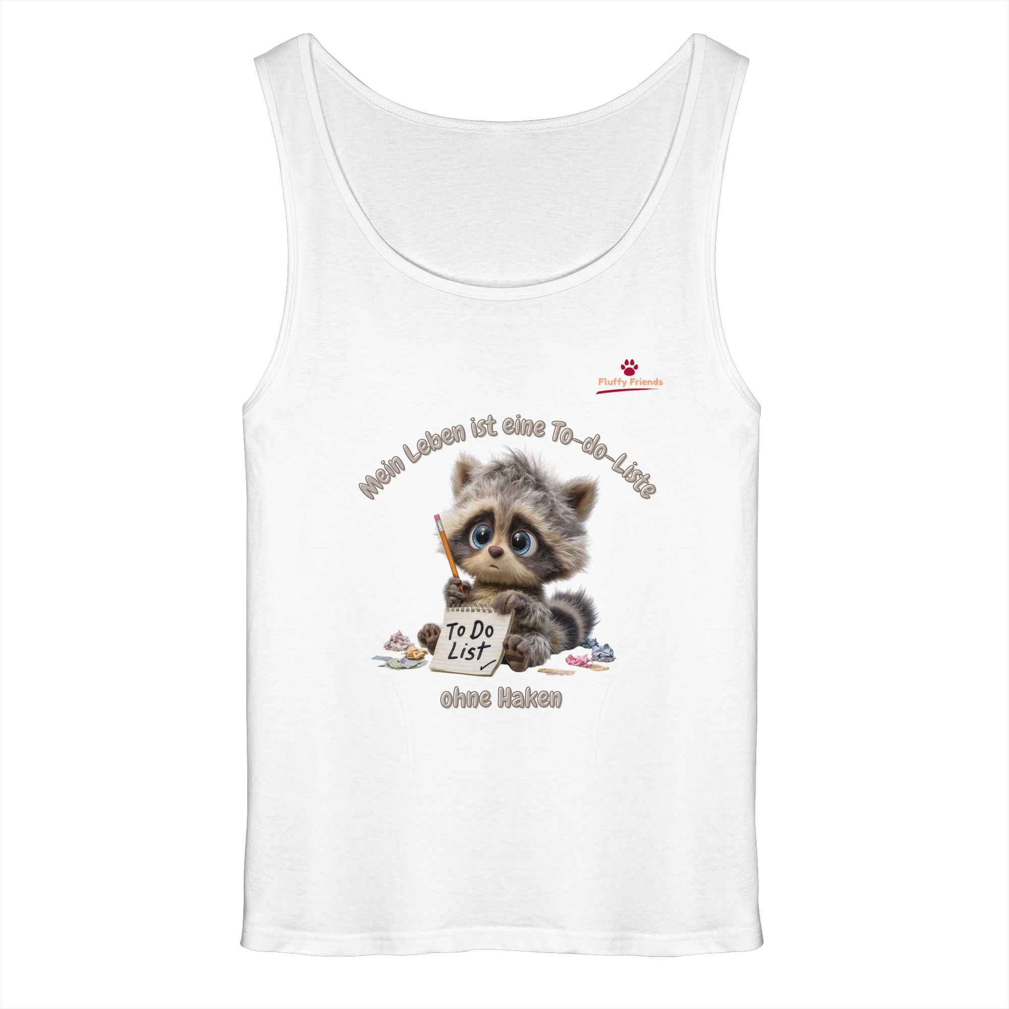 Mein Leben ist eine To-do-Liste - Waschbär - Relaxed Tank Top