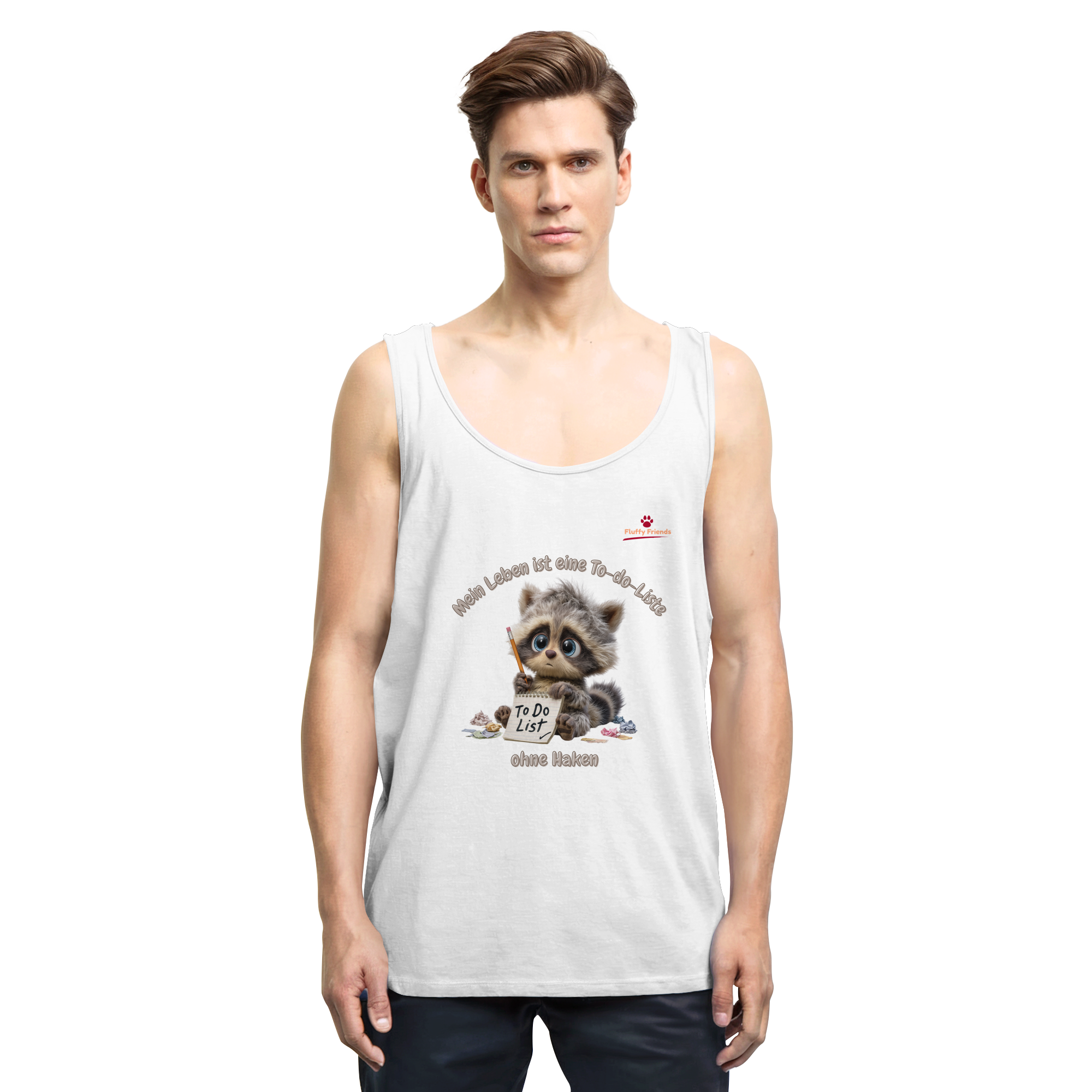 Mein Leben ist eine To-do-Liste - Waschbär - Relaxed Tank Top