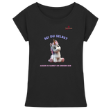 Sei du selbst – Einhorn  - Womens Extended Shoulder T-Shirt