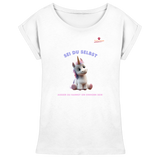 Sei du selbst – Einhorn  - Womens Extended Shoulder T-Shirt