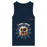 Itzy die Spinne - „I Think I Spider“ - Womens Organic Fitted Tank Top